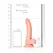 RealRock Curved Silicone Model with Suction Cup 18cm Beige