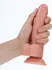 RealRock Curved Silicone Model with Suction Cup 18cm Beige
