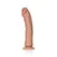 RealRock Zakrivljeni silikonski model sa usisnom čašicom 25.5 cm - Boja kože
