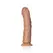 RealRock Zakrivljeni silikonski intimni uređaj 23 cm sa usisnom čašicom Bež