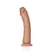 RealRock Zakrivljeni silikonski intimni uređaj 23 cm sa usisnom čašicom Bež