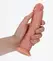 RealRock Zakrivljeni intimni model 18 cm sa usisnom čašicom, Bež