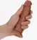 RealRock Zakrivljeni model sa usisnom čašicom 15.5cm Bež - Anatomski oblik