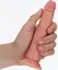 RealRock Slim Model 15.5 cm Intimna Mašina sa Usisnom Čašom - Bež