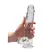 RealRock Crystal Clear Intimni Model sa Usisnom Čašom 25cm Transparentni