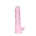 REALROCK Crystal Clear Intimni Model sa Testisima 21 cm Usisna Čaša