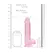 REALROCK Crystal Clear Intimni Model sa Testisima 21 cm Usisna Čaša