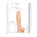 REALROCK ULTRA Silicone Model Dvostruke Gustine sa Bazom 23 cm Boja Mesa