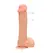 RealRock Vibrating Silicone Intimate Device with Suction Cup 28 cm Beige
