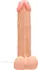 RealRock Vibrating Silicone Intimate Device with Suction Cup 28 cm Beige