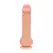 RealRock Vibrating Silicone Intimate Device with Suction Cup 28 cm Beige