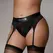Shots Vibrantni Podesivi Strap-On Tanga XL/XXL sa Podvezicama Crna