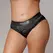 Sinner Gear Vibrantni Visoko Rezani Strap-On Gaćice XL/XXL Crna Punjive