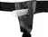 Ouch! Teksturirani zakrivljeni šuplji strap-on podesivi 20 cm crna