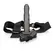 Ouch! Uvrnuti šuplji strap-on podesivi sistem 20 cm crni