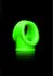 Ouch! Glow in the Dark Adjustable Ring with Ball Strap, Green