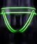 Ouch! Glow in the Dark Jockstrap L/XL - Neon Green Adjustable Strap