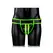 Ouch! Glow in the Dark Jockstrap L/XL - Neon Green Adjustable Strap