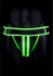 Ouch! Glow in the Dark Jockstrap L/XL - Neon Green Adjustable Strap