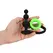 Ouch! Glow-in-the-Dark Beaded Plug & Support Ring - Luminous Green