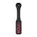 OUCH Bonded Leather Paddle - Ušiveni alat za udaranje, crni