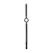 Master Series Silikonski podesivi restriktivni prstenasti gag crni 4cm