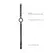 Master Series Silikonski podesivi restriktivni prstenasti gag crni 4cm