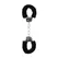 Pipedream Beginner Furry Handcuffs Soft Lined Adjustable Silver-Black