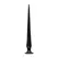 TOYJOY Ass Spike 50 cm, fleksibilni intimni silikonski model, Crna