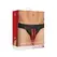 Saxos Leather Jockstrap S/M with Front Zip Black - Elastic Fit