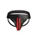 Svenjoyment Plain Front Zip Leather Jockstrap Black L/XL