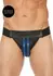 Mister B Kožni Jockstrap sa Prednjim Rajsferšlusom Crni L/XL - Podesivi Pojas