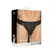 Mister B Plain Front Zip Leather Jockstrap S/M Black - Elastic Waistband