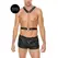 Twisted Bit Bonded Leather Adjustable Body Harness One Size