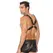 Pyramid Stud Men's Body Harness Bonded Leather Adjustable One Size