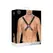 Kiotos Men’s Adjustable Leather & Steel Chain Chest Harness Black