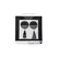 Ouch! Round Adhesive Decorative Tassels - Black, Self-Adhesive Pair