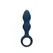 Loveline Teardrop Anal Plug Large Baltic Blue Silicone Model