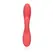Loveline glatki ultra meki silikonski dual-action vibrator roze 21 cm
