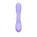 Loveline glatki silikonski Rabbit vibrator Digitalna lavanda dvostruko dejstvo