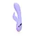 Loveline glatki silikonski Rabbit vibrator Digitalna lavanda dvostruko dejstvo