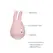 Love Bunny intimni mini masažer silikonski USB punjiv Roze