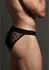 Male Power Star Brief S/M - Sheer Mesh Bikini with All-Star Motif