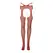 Leg Avenue Suspender Pantyhose Strappy Waist Black One Size