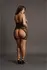 Peek-A-Boo Plus Size Visoki vrat Mrežasta haljina sa čipkom XXL-5XL