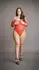 Mapale Plus Size Lace Rhinestone Teddy sa 3/4 Rukavima, Crna