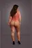 Leg Avenue Duboki V-Izrez Anatomski Body, Neproziran i Mrežasti, Queen Size XL-4XL