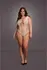 Obsessive V-Izrez Intimni Bodysuit sa Neprozirnim Panelima Queen Size