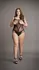 Leg Avenue Plus Size Kontrastni Mrežasti Teddy XXL-5XL Crni Mrežasti Dizajn