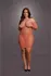 Leg Avenue Queen Size Dugi Rukav Mrežasta Mini Haljina Crna XL-4XL